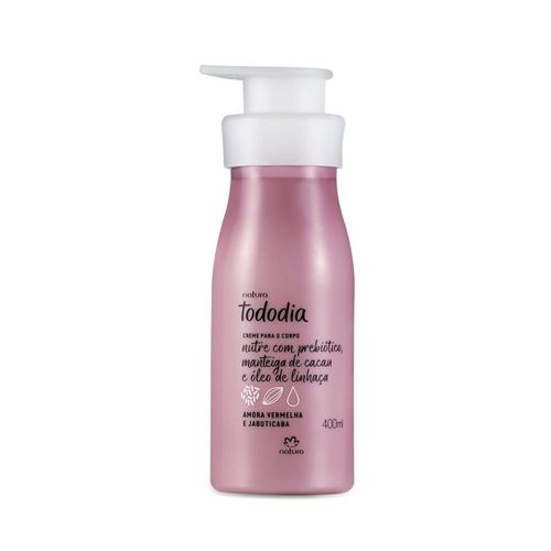 Creme Desodorante Nutritivo Amora Vermelha e Jabuticaba Tododia 400ml