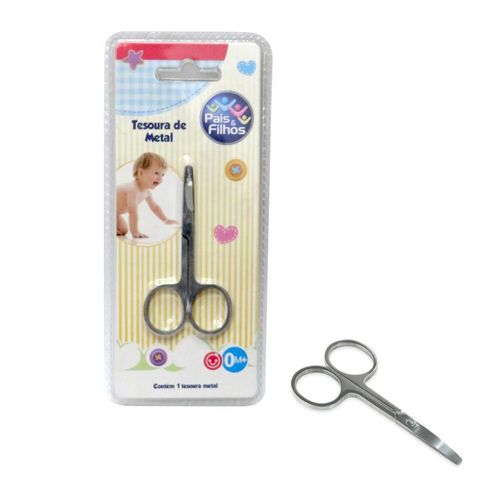 Pais e Filhos Tesoura Metal Unhas com 1 Unidade