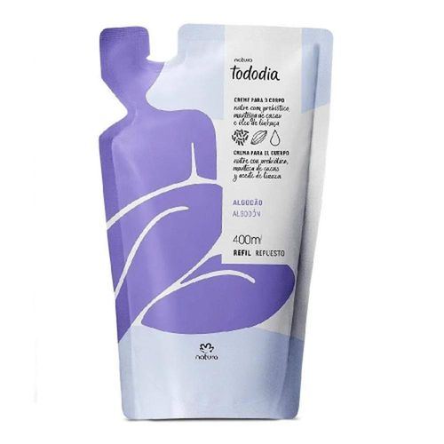 Refil Hidratante Corporal Algodão Natura Tododia 400ml