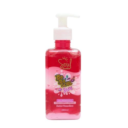 Gel Beijável Hidratante Babasoul Sexy Frutas Vermelhas Soul Cosméticos 280ml