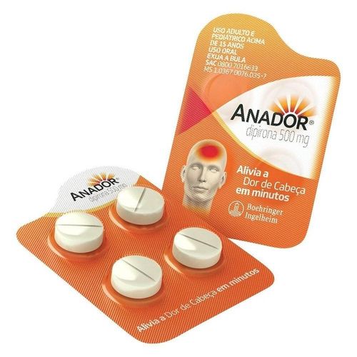 Anador 500mg com 128 Blísteres com 4 Comprimidos