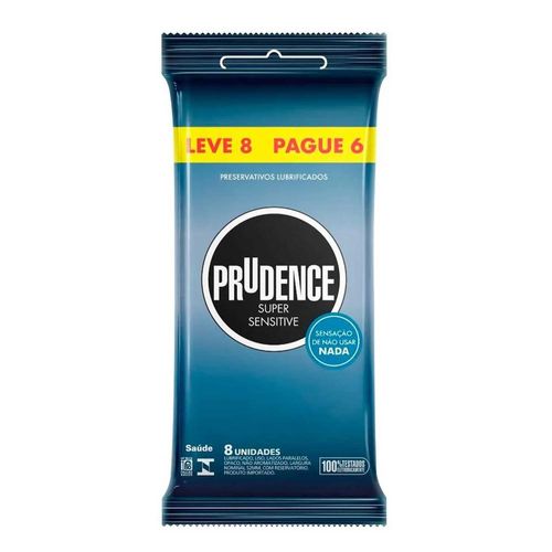 Camisinha Prudence Super Sensitive com 8 Unidades