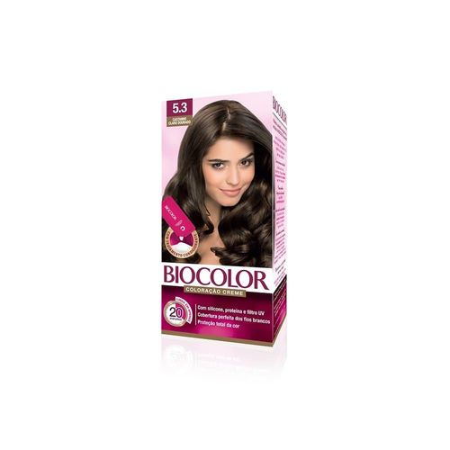 Biocolor Kit Coloração Creme Mini 5.3 Castanho Claro Dourado 50g