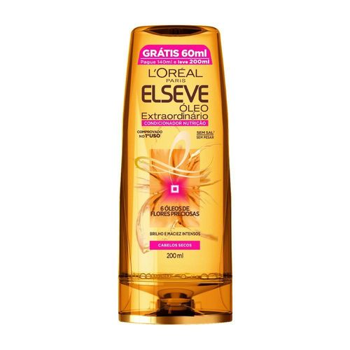 Elseve Condicionador Óleo Extraordinario Nutrição 200ml