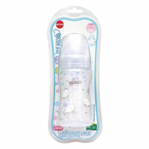 Kuka Mamadeira Essential Bico Big Orto N2 Branca 240ml