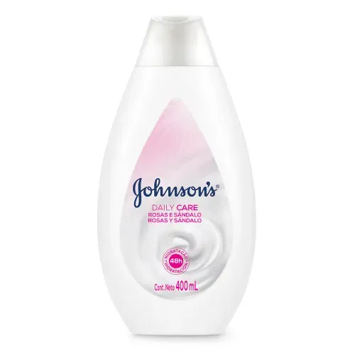 Loção Hidratante Johnson & Johnson Daily Care Rosas e Sândalo 400ml