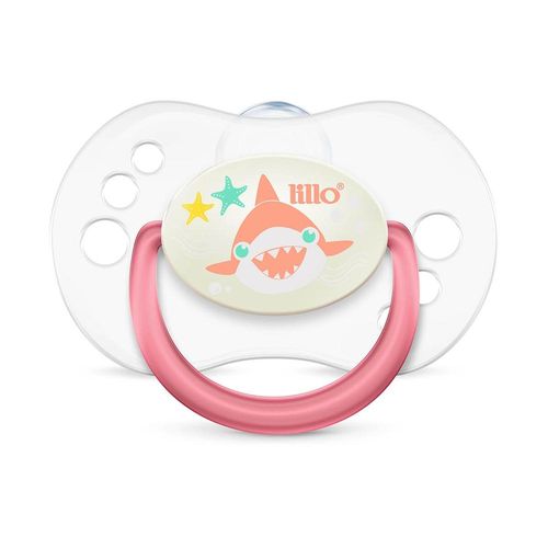 Chupeta Lillo Smart Glow Tamanho 2 Rosa com 1 Unidade