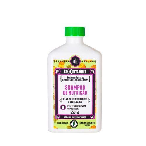 Shampoo de Nutrição Lola Cosmetics Be(M)dita Ghee Abacaxi e Manteiga de Karité 250ml