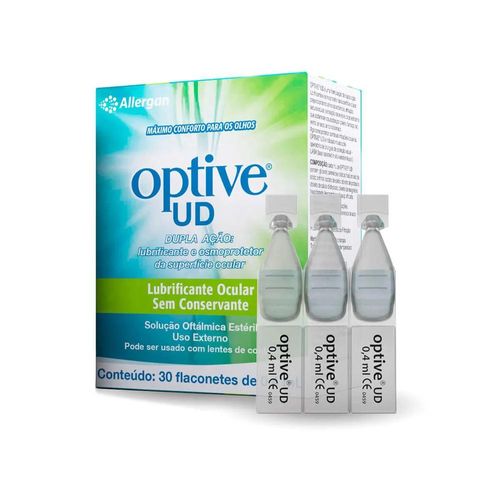 Colírio Optive Ud Uso Oftálmico com 30 Flaconetes com 0.4ml