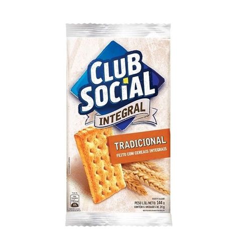 Biscoito Club Social Integral 24g