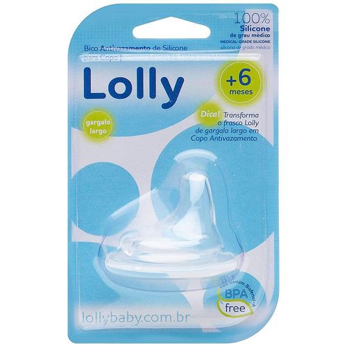 Bico Silicone Antivazamento para Copos Lolly com 1 Unidade