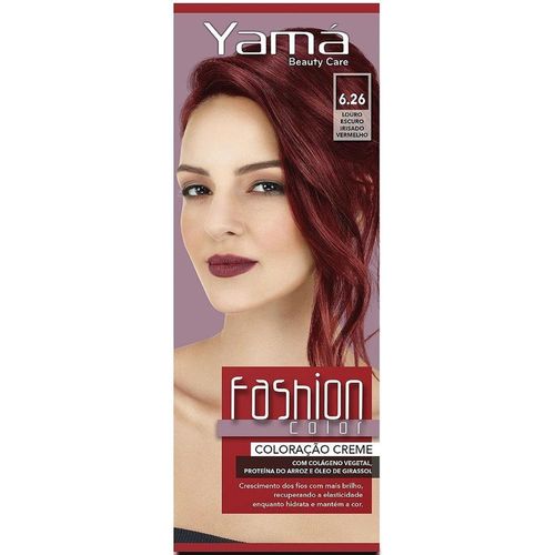 Fashion Color Kit Mini Coloração 6.26 Louro Escuro Irisado Vermelho 60g