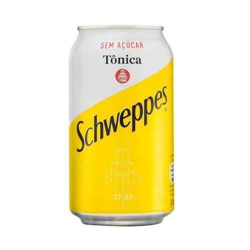 Schweppes Líquido Lata Água Tônica sem Açúcar 350ml