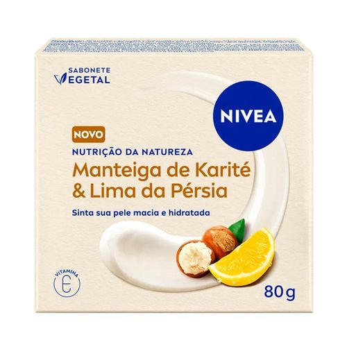 Sabonete Vegetal em Barra Nivea Nutrição da Natureza Manteiga de Karité & Lima da Pérsia 80g