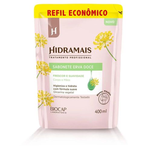 Sabonete Líquido Hidramais Erva Doce Refil 400ml
