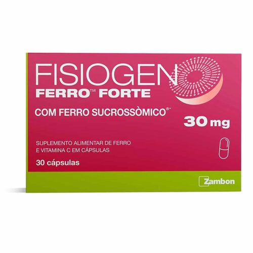 Fisiogen Ferro Forte com 30 Cápsulas