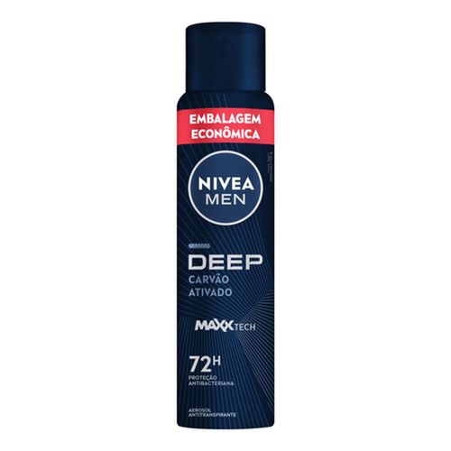 Desodorante Nivea Deep Carvão Ativado 72H 200ml