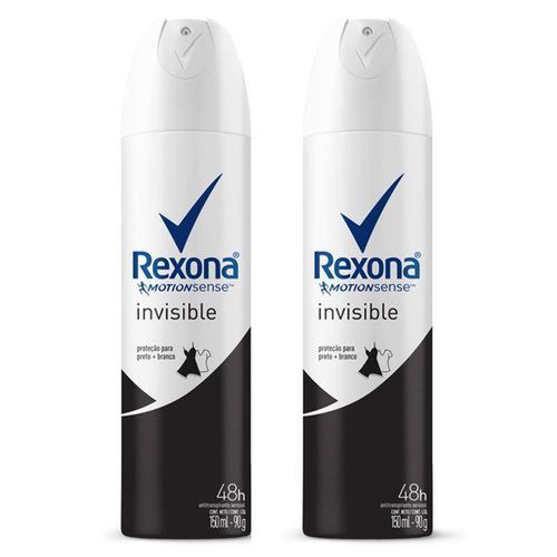 Kit Rexona Invisible Feminino Desodorante Aerosol com 2 Unidades com 90g