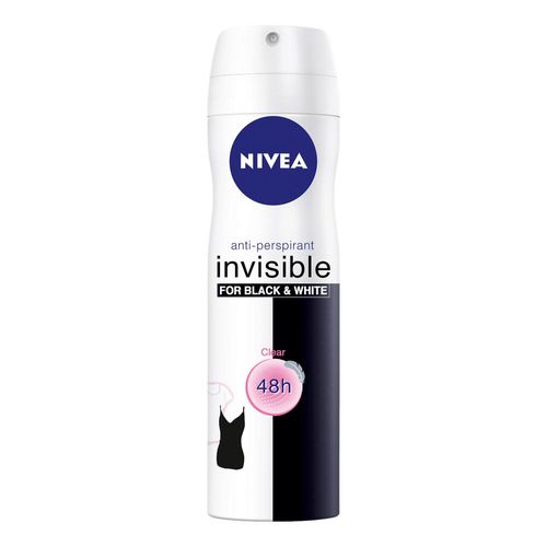 Desodorante Invisible Nivea Black & White Clear Feminino 150ml