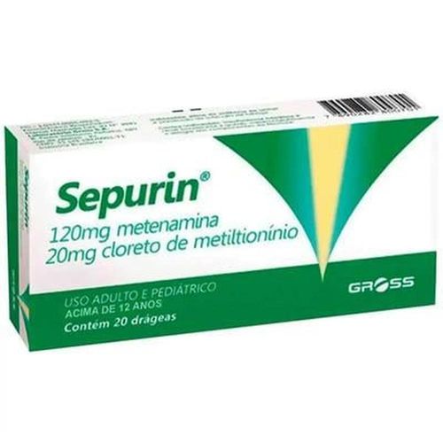 Sepurin 120mg + 20mg com 20 Drágeas