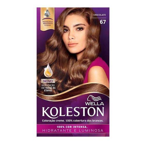 Kit Koleston Tintura Creme 67 Sabor Chocolate Pague 1 e Leve 2 Unidades com 55g