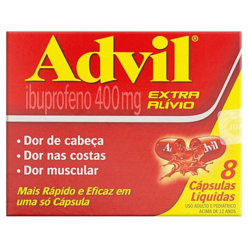 Advil 400mg com 20 Blísteres com 8 Cápsulas Moles