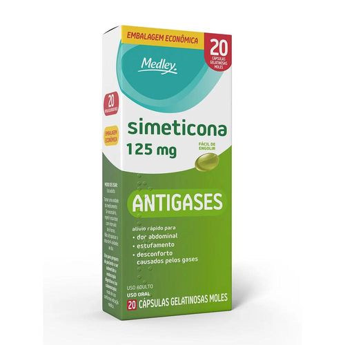 Simeticona 125mg Medley com 20 Cápsulas