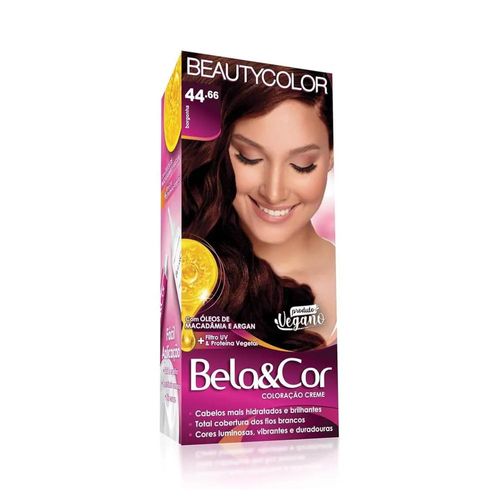 Coloração Beautycolor Bela & Cor 44.66 Borgonha com 1 Unidade