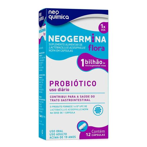 Probiótico Neogermina 1 Bilhão com 12 Cápsulas