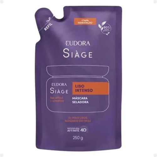 Refil Máscara Capílar Eudora Siàge Liso Intenso 250g