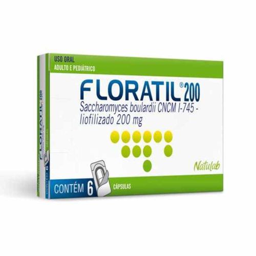 Floratil 200mg com 6 Cápsulas Gelatinosas Duras