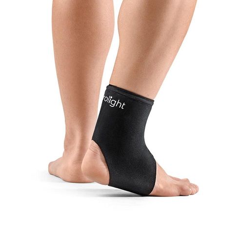 Tornozeleira Curta Neoprene Cor Preta Tamanho GG Hidrolight Bilateral com 1 Unidade