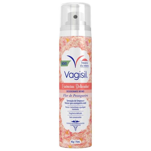 Desodorante Íntimo Vagisil Flor de Pessegueiro Essências Delicadas com 45g