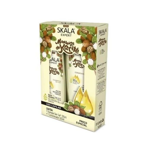 Kit Skala Manteiga de Karité Shampoo 325ml + Condicionador 325ml