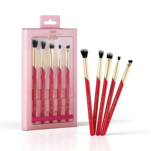 Kit Pincel Eudora Niina Secrets para Olhos Essenciais com 5 Unidades