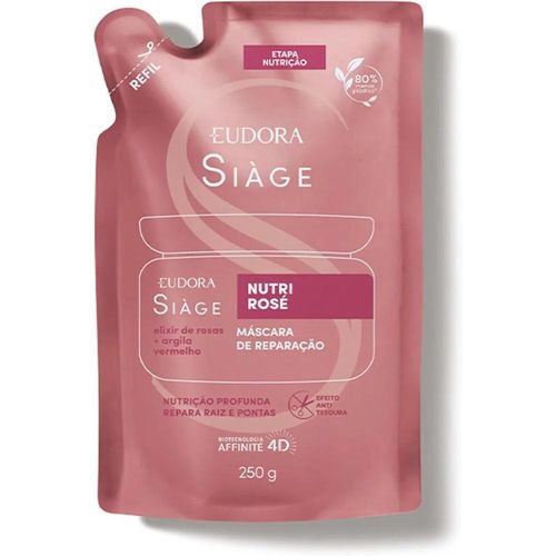 Refil Máscara Capilar Eudora Siàge Nutri Rose 250g