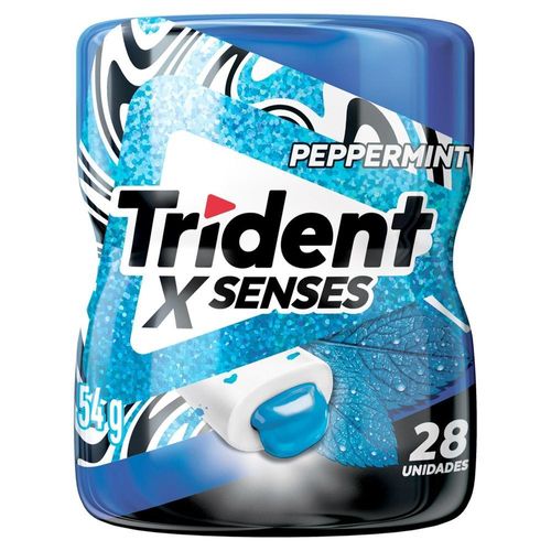 Goma de Mascar Peppermint Trident X Senses com 1 Unidade