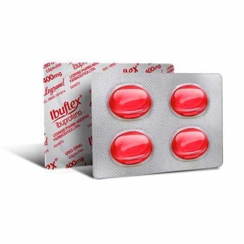 Ibuflex 400mg com 4 Cápsulas Gelatinosas Moles