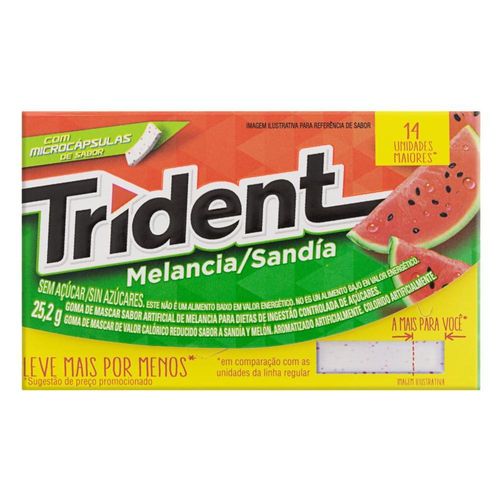 Chiclete Trident Sabor Melancia 25.2g