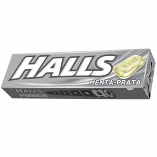 Balas Halls Sabor Menta Prata 34g
