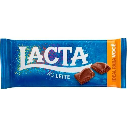 Tablete de Chocolate ao Leite Lacta 90g