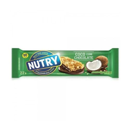 Barra de Cereais Nutry Light Sabor Coco e Chocolate 22g