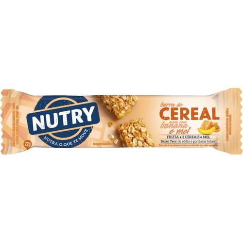 Barra de Cereais Nutry Light Sabor Avelã Banana e Mel 22g