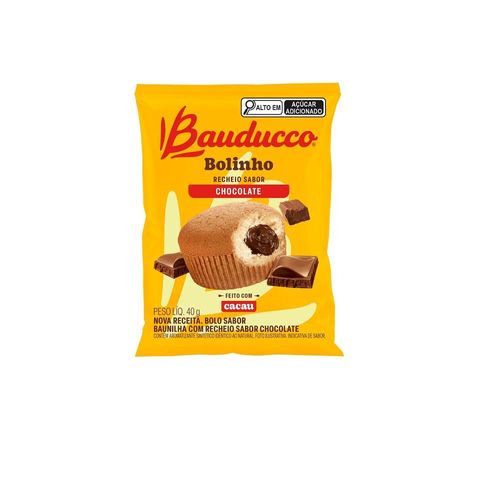 Bolinho Bauducco Sabor Baunilha Recheio Creme de Chocolate 40g