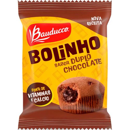 Bolinho Bauducco Sabor Chocolate Recheado Chocolate 40g