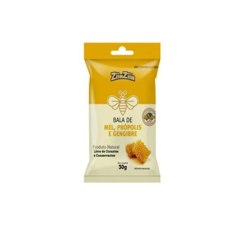 Balas Dura Ziin Ziin Gengibre Mel & Própolis 30g
