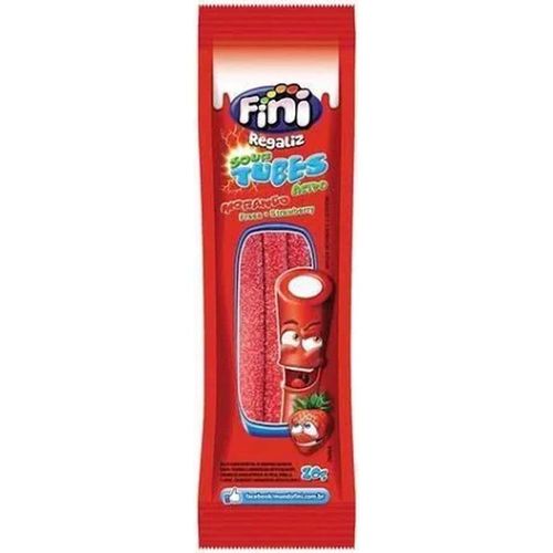 Bala de Gelatina Tubes Morango Cítrico Fini 20g