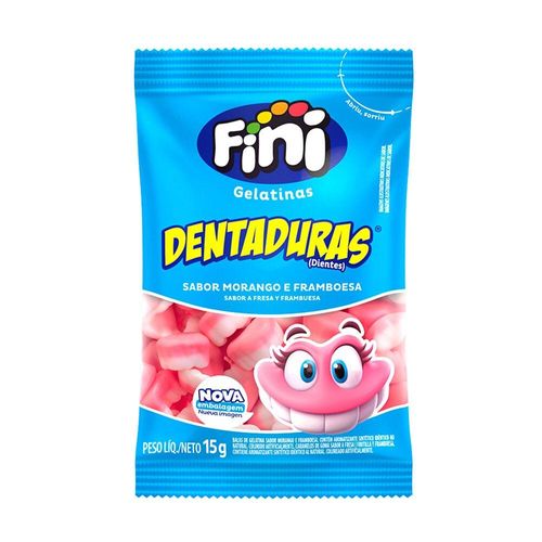 Balas Gelatina Dentaduras Pocket Fini 15g