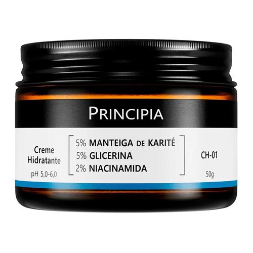 Creme Hidratante Principia Skincare CH-01 5% Manteiga de Karité + 5% Glicerina + 2% Niacinamida 50g