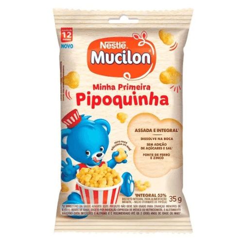 Snack Mucilon Minha Primeira Pipoquinha 35g